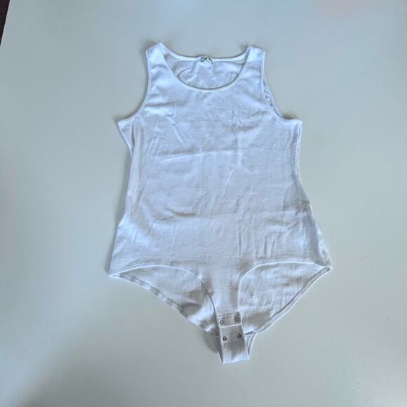 J Crew Bodysuit Tank XL White - Picture 5 of 5